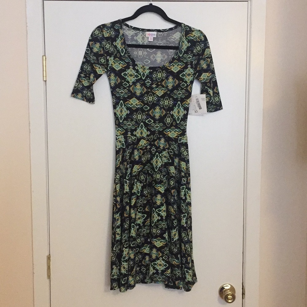 XXS LulaRoe Nicole‎ Dress D05 835